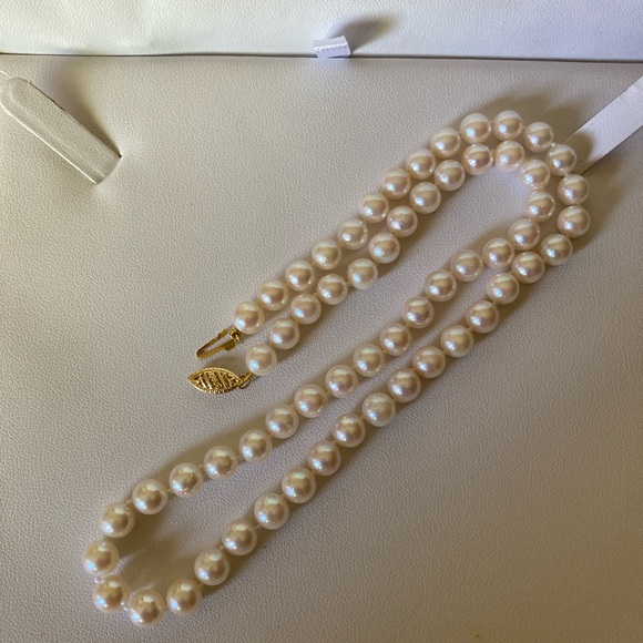 Zales Jewelry Zales Round 65mm7mm Akoya Pearl Necklace Poshmark